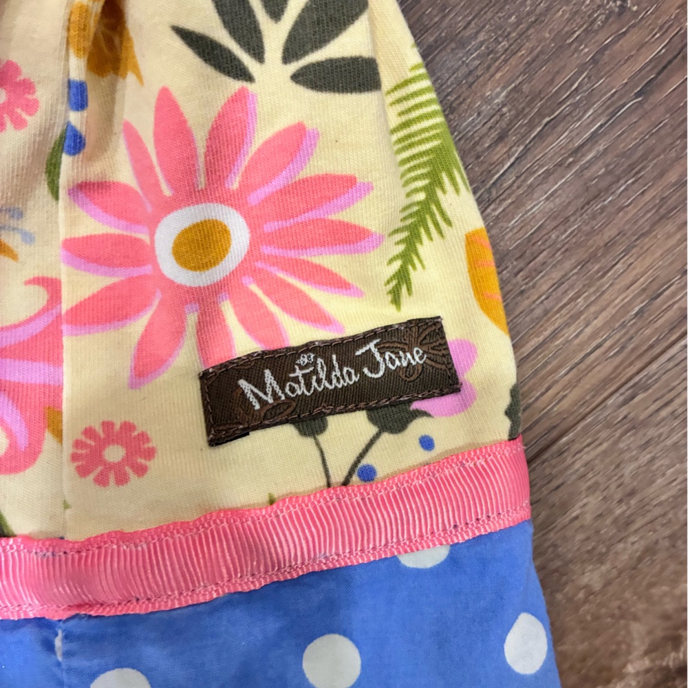 Matilda Jane May Day Dress Floral Polka Dot Sleeveless Spring Summer Outfit 4T - Picture 12 of 13